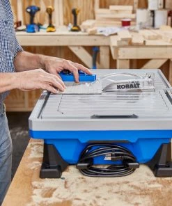 Kobalt Tile Saws 7-in 6-Amp Wet Tabletop Sliding Table Tile Saw -Kobalt Sales Store 41438108