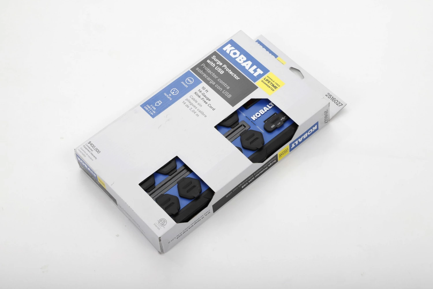 Kobalt Power Strips 10-Outlet 2-USB Ports Blue Power Strip 2 Kobalt Power Strips 10-Outlet 2-USB Ports Blue Power Strip - Image 2