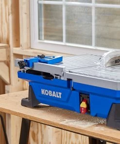 Kobalt Tile Saws 7-in 6-Amp Wet Tabletop Sliding Table Tile Saw -Kobalt Sales Store 41973190