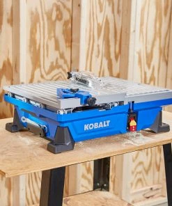 Kobalt Tile Saws 7-in 6-Amp Wet Tabletop Sliding Table Tile Saw -Kobalt Sales Store 41973205