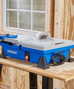 Kobalt Tile Saws 7-in 6-Amp Wet Tabletop Sliding Table Tile Saw -Kobalt Sales Store 41973212