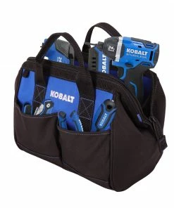 Kobalt Tool Bags Blue Black Polyester 12-in Tool Bag -Kobalt Sales Store 42143429 scaled