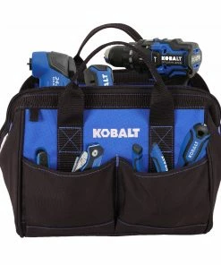 Kobalt Tool Bags Blue Black Polyester 12-in Tool Bag -Kobalt Sales Store 42143431 scaled