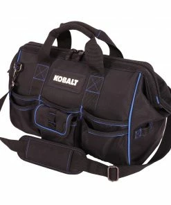 Kobalt Tool Bags Blue Black Polyester 16-in Zippered Cargo Bag -Kobalt Sales Store 42143875 scaled