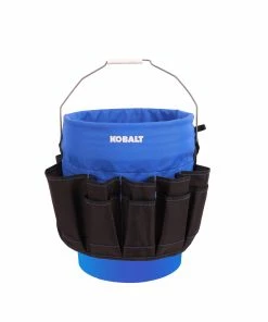 Kobalt Tool Bags Blue Black Polyester 12-in 5-Gallon Bucket Organizer -Kobalt Sales Store 42144072 scaled