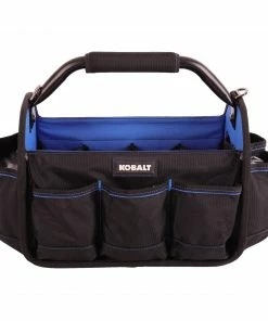 Kobalt Tool Bags Blue Black Polyester 15-in Tool Tote -Kobalt Sales Store 42144077 scaled