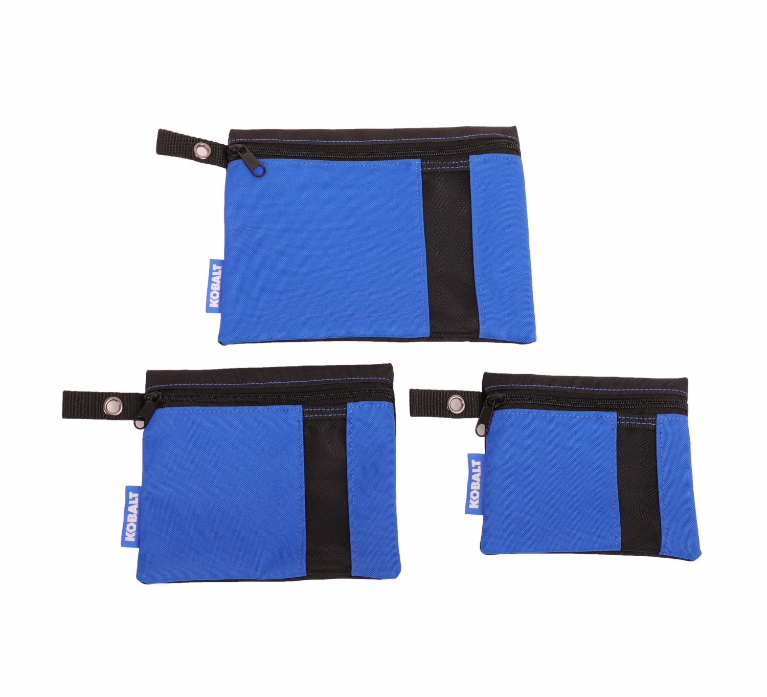 Kobalt Tool Bags Blue Black Polyester 8.5-in Accessory Tool Bag 4 Kobalt Tool Bags Blue Black Polyester 8.5-in Accessory Tool Bag - Image 4