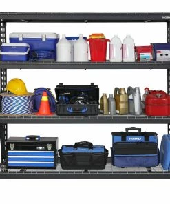 Kobalt Freestanding Shelving Units 77-in W x 24-in D x 72-in H 4-Tier Heavy Duty Steel Utility -Kobalt Sales Store 42193274 scaled