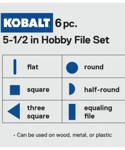 Kobalt Files 5.5-in Smooth File Set File 16 Kobalt Files 5.5-in Smooth File Set File -Kobalt Sales Store 42253310