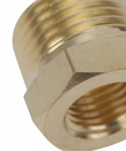 Kobalt Air Compressor Fittings NPT Brass Bushing Adapter 1/2-in (M) x 1/4-in (F) -Kobalt Sales Store 42302038
