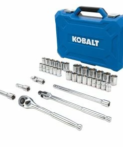 Kobalt Mechanics Tool Sets 33-Piece Standard (SAE) and Metric Combination Polished Chrome Mechanics Tool Set (1/2-in;) 10 Kobalt Mechanics Tool Sets 33-Piece Standard (SAE) and Metric Combination Polished Chrome Mechanics Tool Set (1/2-in;) -Kobalt Sales Store 42488294 scaled