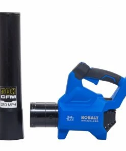 Kobalt Cordless Electric Leaf Blowers 24-volt Max 500-CFM Brushless Handheld Cordless Electric Leaf Blower (Tool Only) -Kobalt Sales Store 42554775