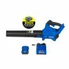 Kobalt Cordless Electric Leaf Blowers 24-volt 500-CFM Brushless Handheld Cordless Electric Leaf Blower 4 Ah (Battery & Charger Included)