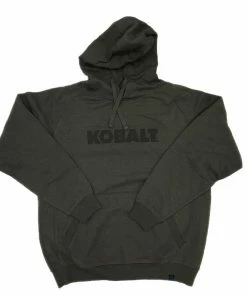 Kobalt Work Jackets & Coats Unisex Grey Preshrunk Cotton Hooded Sweatshirt (Medium)