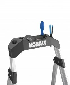 Kobalt Step Stools 2-Step 250-lb Capacity Aluminum Foldable Step Stool -Kobalt Sales Store 43350867