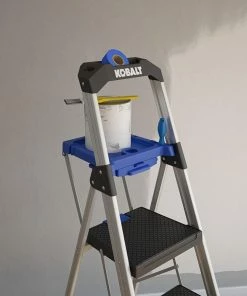 Kobalt Step Stools 3-Step 250-lb Capacity Gray Aluminum Foldable Step Stool 13 Kobalt Step Stools 3-Step 250-lb Capacity Gray Aluminum Foldable Step Stool -Kobalt Sales Store 43410325