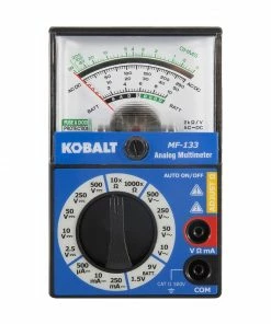 Kobalt Test Meters 0.25 Amp 500V Analog Manual Ranging Multimeter (Battery Included)