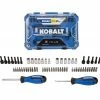 Kobalt Mechanics Tool Sets 65-Piece Standard (SAE) and Metric Combination Polished Chrome Mechanics Tool Set