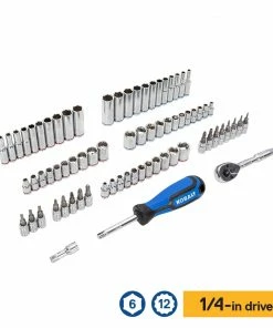 Kobalt Mechanics Tool Sets 309-Piece Standard (SAE) and Metric Combination Polished Chrome Mechanics Tool Set (1/4-in; 3/8-in) -Kobalt Sales Store 44194581