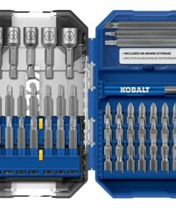 Kobalt Screwdriver Bits 55-Piece Set High-speed Steel Hex Shank Screwdriver Bit Set