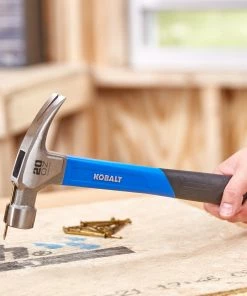 Kobalt Hammers 20-oz Smooth Face Steel Head Fiberglass Claw Hammer -Kobalt Sales Store 44283806