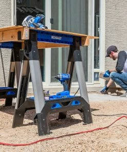 Kobalt Saw Horses 30.63-in W x 33.5-in H Adjustable Pp and Steel Construction Saw Horse (1000-lb Capacity) -Kobalt Sales Store 44626110 scaled