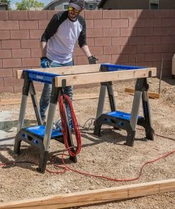 Kobalt Saw Horses 30.63-in W x 33.5-in H Adjustable Pp and Steel Construction Saw Horse (1000-lb Capacity) -Kobalt Sales Store 44627991 scaled