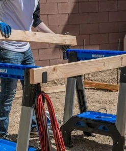 Kobalt Saw Horses 30.63-in W x 33.5-in H Adjustable Pp and Steel Construction Saw Horse (1000-lb Capacity) -Kobalt Sales Store 44628414 scaled