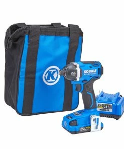 Kobalt Impact Drivers 24-volt Max Variable Speed Brushless Cordless Impact Driver (1-Battery Included) -Kobalt Sales Store 45231352