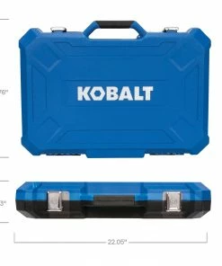Kobalt Mechanics Tool Sets 309-Piece Standard (SAE) and Metric Combination Polished Chrome Mechanics Tool Set (1/4-in; 3/8-in) -Kobalt Sales Store 45400896 scaled