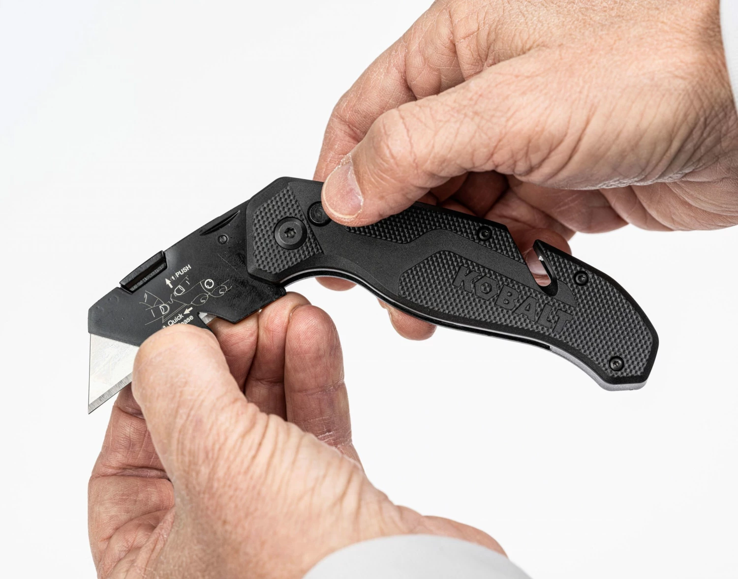 Kobalt Utility Knives 2pc Speed Release 18Mm 10-Blade Folding Utility Knife 3 Kobalt Utility Knives 2pc Speed Release 18Mm 10-Blade Folding Utility Knife - Image 3