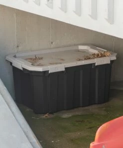 Kobalt Plastic Storage Totes X-large 24-Gallon (96-Quart) Grey Tote Latching Lid -Kobalt Sales Store 46358976 scaled