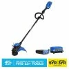 Kobalt Cordless Electric String Trimmers 40-Volt Max 15-in Straight Cordless String Trimmer (Battery Included)